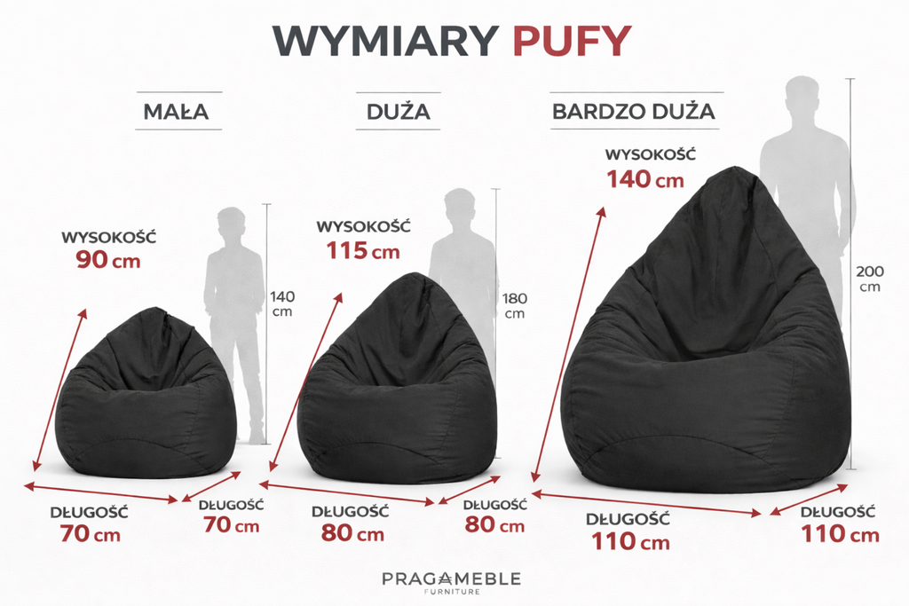PUFA worek sako  – KOMFORT, POKOCHASZ OD PIERWSZEGO DOTYKU sztruks