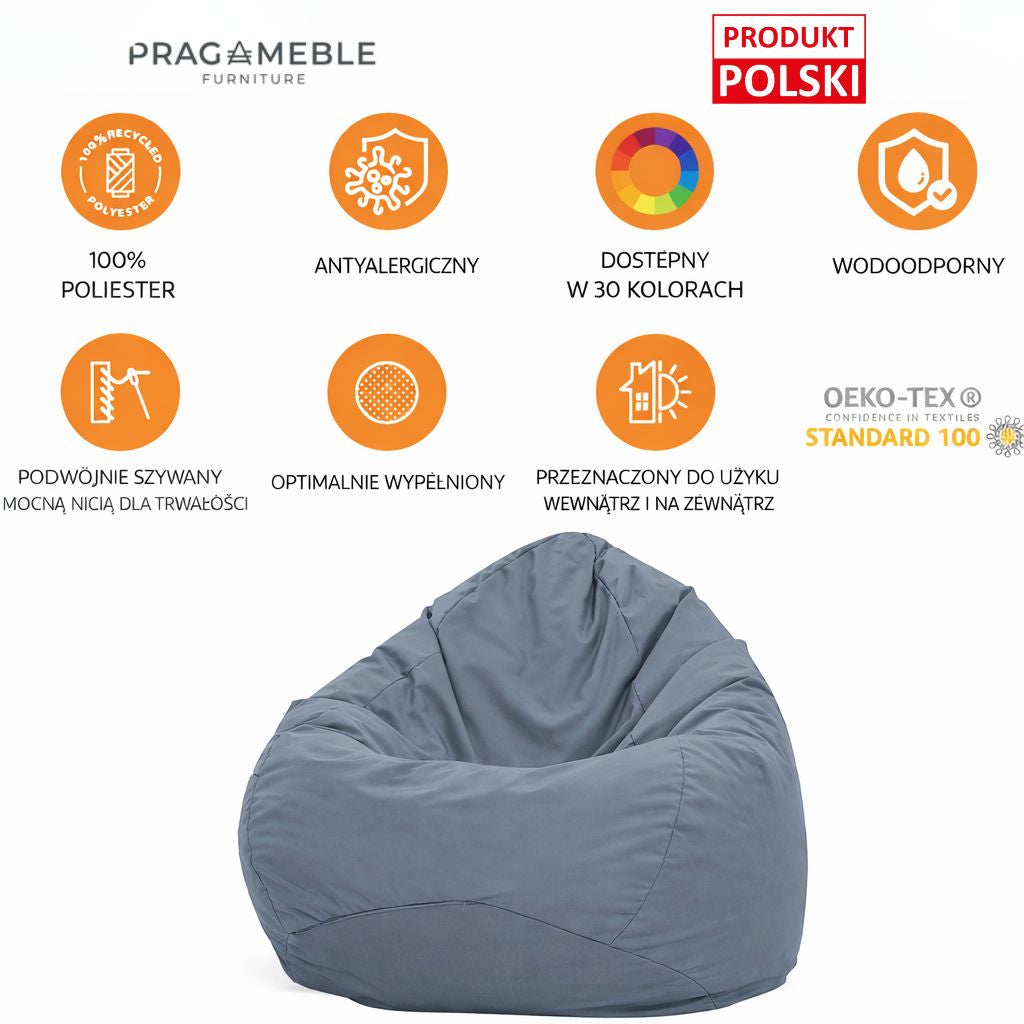 PUFA worek sako – KOMFORT PREMIUM DO DOMU I OGRODU WODOODPORNA