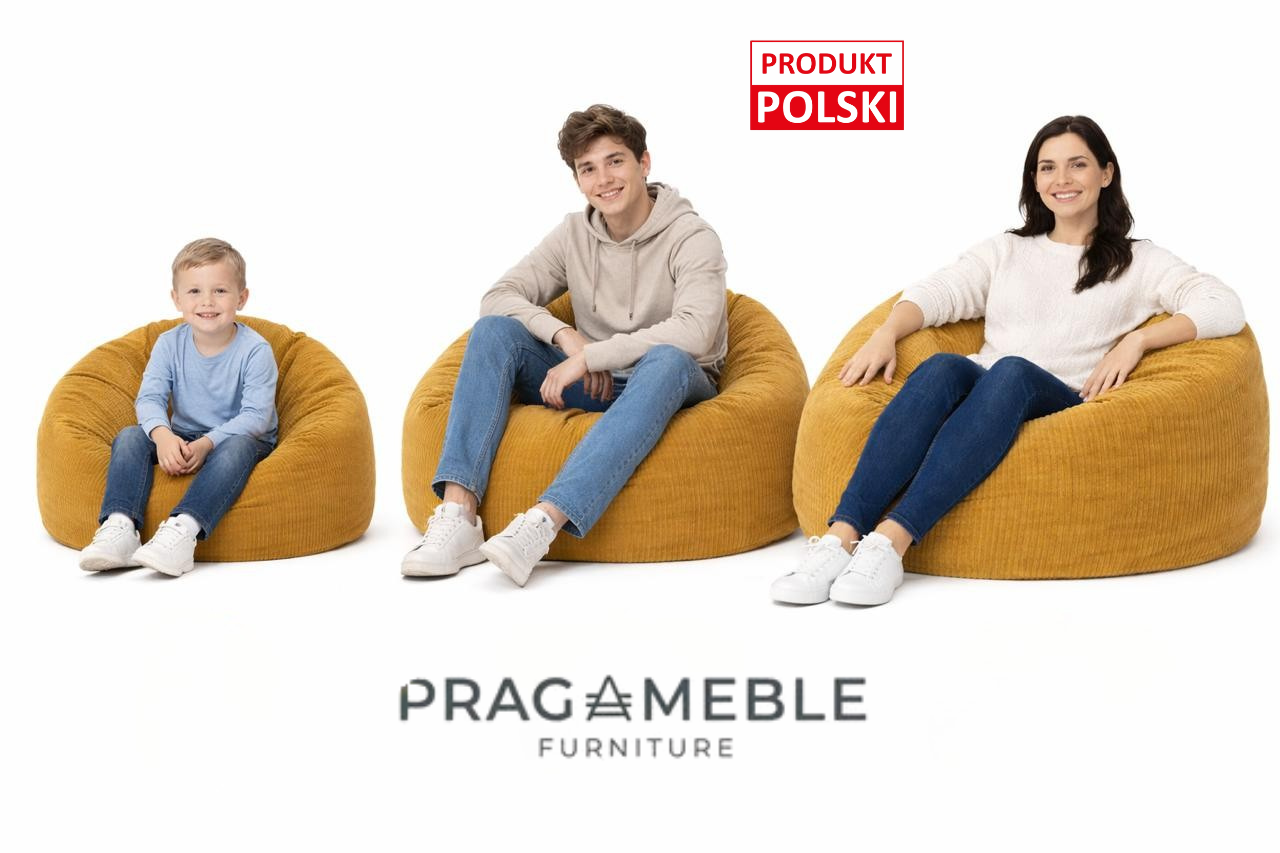 PUFA worek sako  – KOMFORT, POKOCHASZ OD PIERWSZEGO DOTYKU sztruks