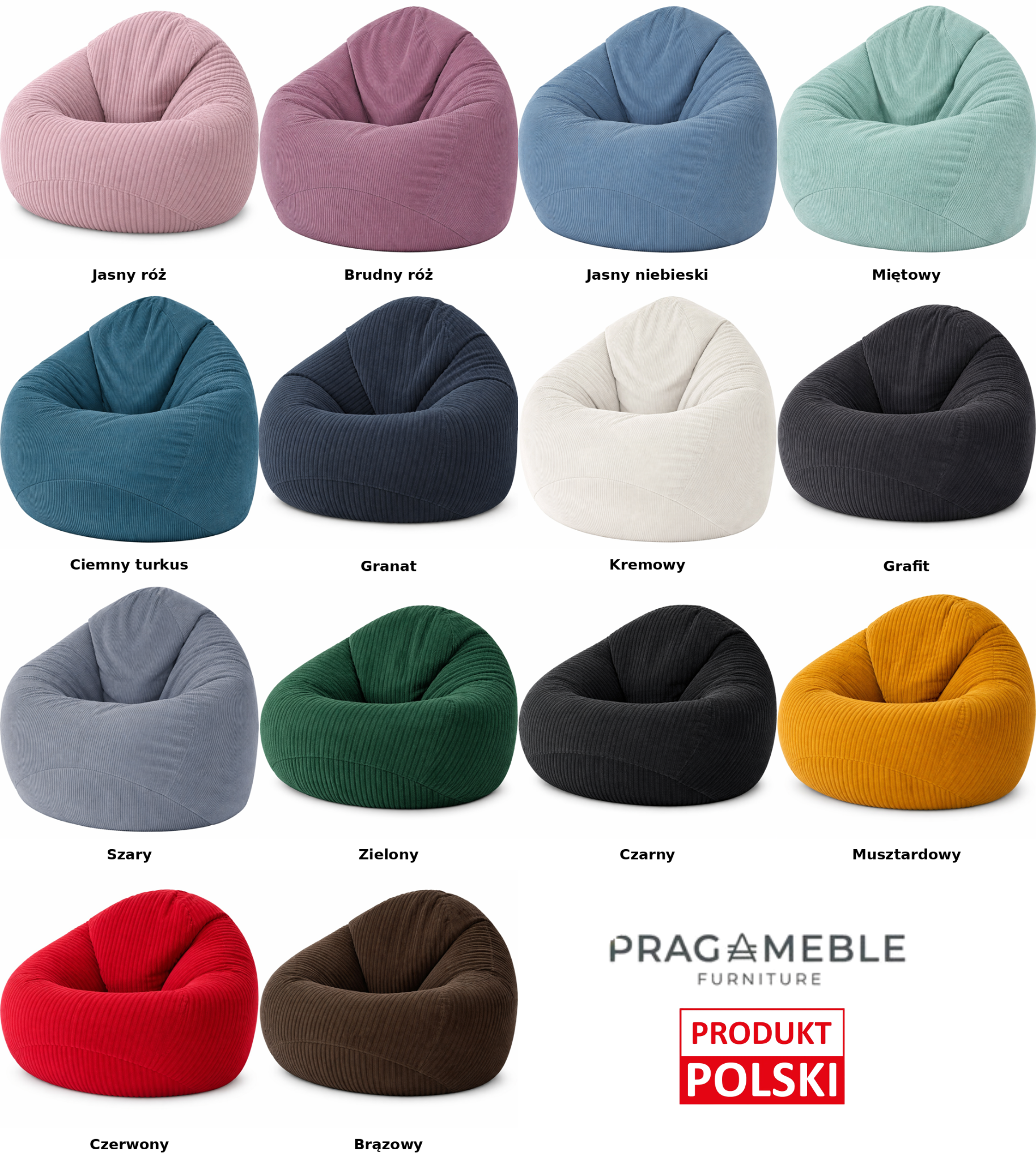 PUFA worek sako  – KOMFORT, POKOCHASZ OD PIERWSZEGO DOTYKU sztruks